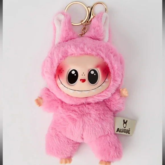 Labubu Inspired Faux Fur Keychain Set – Multiple Colours - Picture 3 of 16